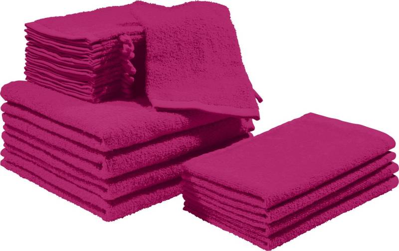 REDBEST Handtücher Frottier-Set "Oceanside" 20-teilig, Frottier (20-St), Walk-Frottier Uni von REDBEST