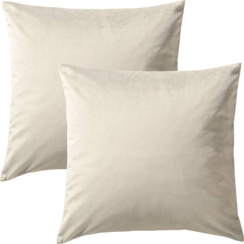 REDBEST Kissenbezug Kissenhülle "Kingsville" im 2er-Pack, Nicky-Velours Uni REDBEST Kissenbezug Kissenhülle "Kingsville" im 2er-Pack, Nicky-Velours Uni von REDBEST