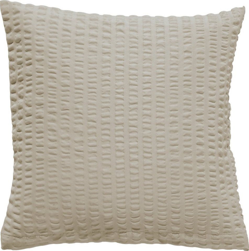 REDBEST Kissenbezug Kuschelkissenbezug "Detroit", Microfaser-Seersucker Uni von REDBEST