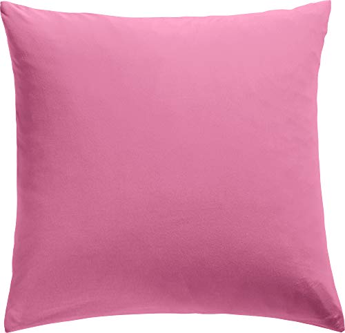 REDBEST Kissenbezug Single- Jersey San Francisco rosa Größe 80x80 cm- weiche Qualität, bügelfrei, praktischer Reißverschluss, 100% Baumwolle (weitere Farben) von REDBEST