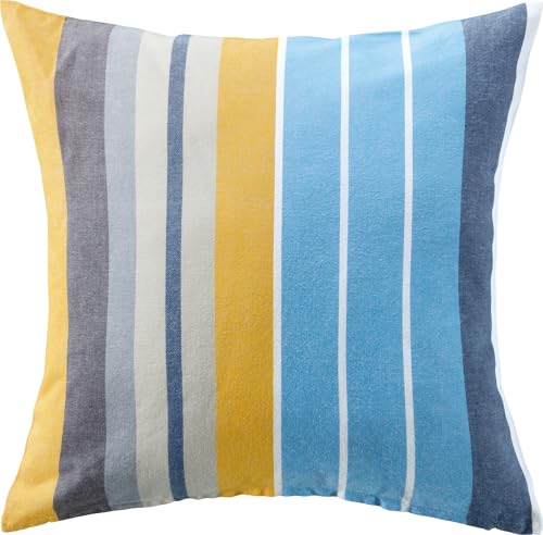 REDBEST Kissenhülle Baumwolle blau-gelb Größe 40x40 cm von REDBEST