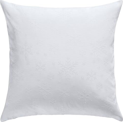 REDBEST Kissenhülle Snowflake weiß Größe 40x40 cm von REDBEST