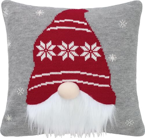 REDBEST Kissenhülle grau-rot Größe 40x40 cm REDBEST Kissenhülle grau-rot Größe 40x40 cm von REDBEST