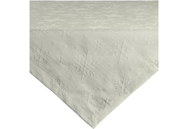 REDBEST Mitteldecke Mitteldecke "Snowflake", bügelleicht Uni von REDBEST