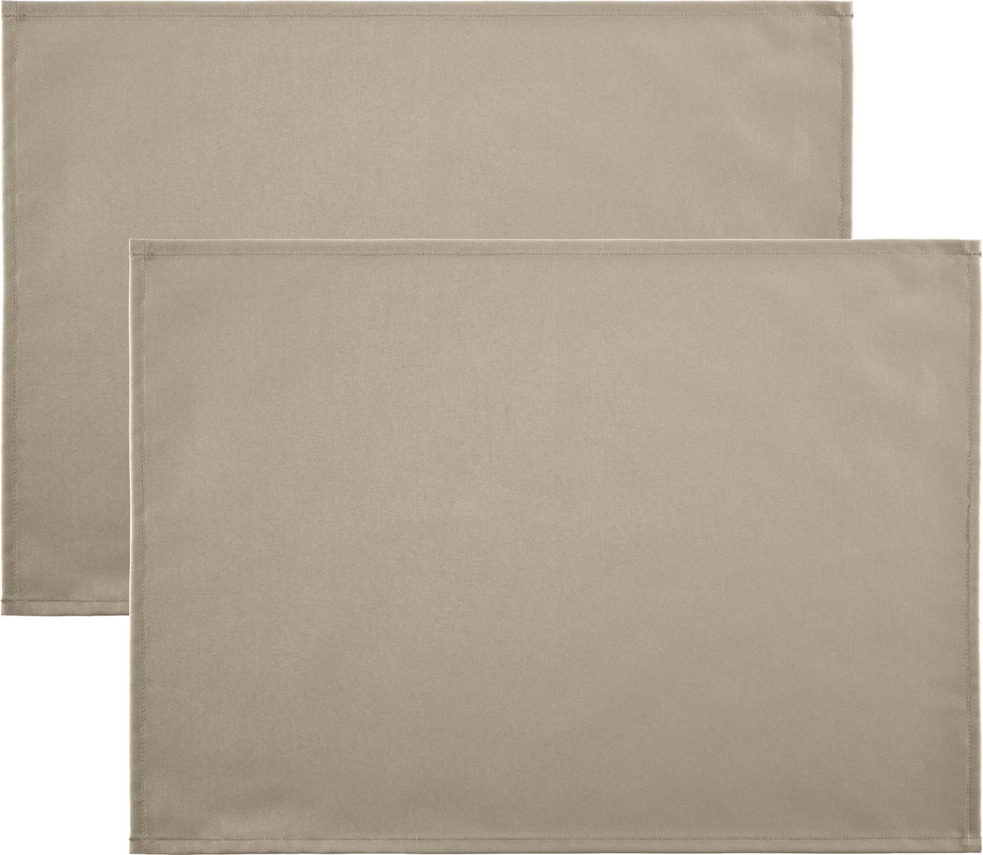 REDBEST Platzset Tischset "New Orleans" 2er-Pack, abwaschbar Uni von REDBEST