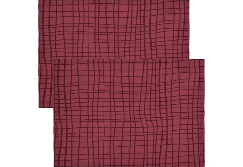 REDBEST Platzset Tischset "Pasadena" 2er-Pack, abwaschbar Uni von REDBEST