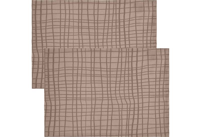 REDBEST Platzset Tischset "Pasadena" 2er-Pack, abwaschbar Uni von REDBEST