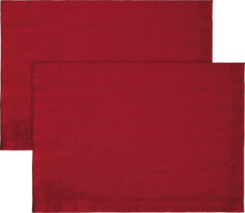 REDBEST Platzset Tischset "Snowflake" 2er-Pack, (2-St), bügelleicht Uni von REDBEST