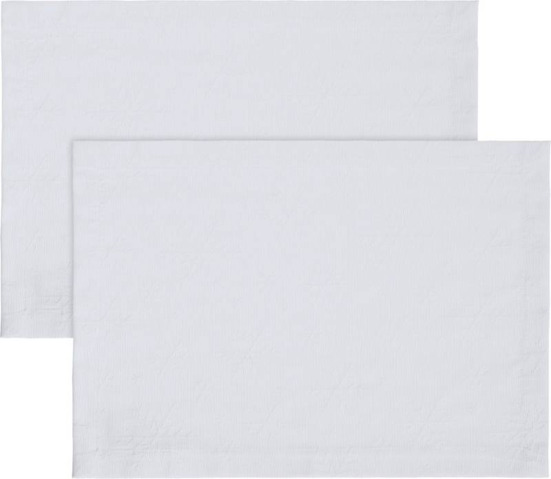 REDBEST Platzset Tischset "Snowflake" 2er-Pack, bügelleicht Uni von REDBEST