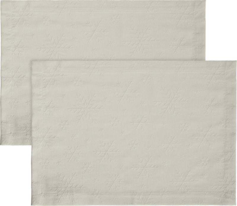 REDBEST Platzset Tischset "Snowflake" 2er-Pack, (2-St), bügelleicht Uni von REDBEST