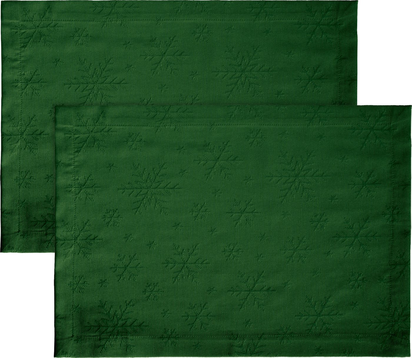 REDBEST Platzset Tischset "Snowflake" 2er-Pack, (2-St), bügelleicht Uni von REDBEST