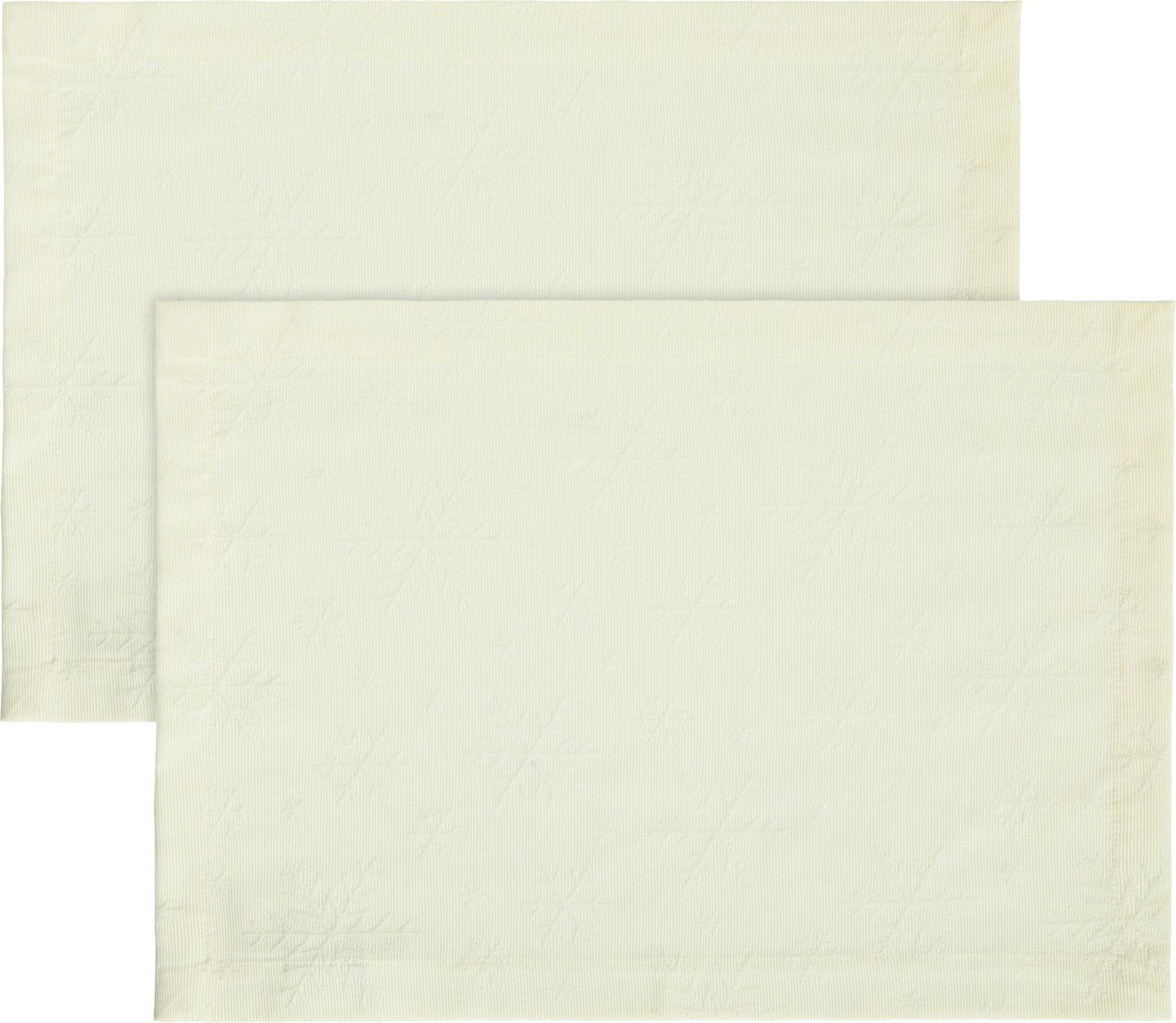 REDBEST Platzset Tischset "Snowflake" 2er-Pack, (2-St), bügelleicht Uni von REDBEST