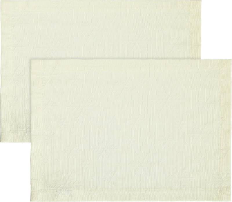 REDBEST Platzset Tischset "Snowflake" 2er-Pack, (2-St), bügelleicht Uni von REDBEST