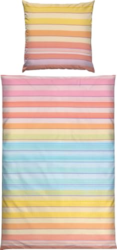 REDBEST Seersucker Bettwäsche Mix & Match Streifen bunt Größe 80x80 cm / 135x200 cm - sommerlich leicht, pflegeleicht, bügelfrei, mit Reißverschluss REDBEST Seersucker Bettwäsche Mix & Match Streifen bunt Größe 80x80 cm / 135x200 cm - sommerlich leicht, pflegeleicht, bügelfrei, mit Reißverschluss von REDBEST
