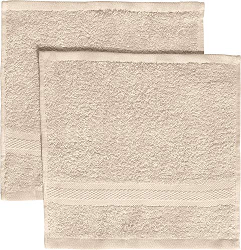 REDBEST Seiftuch 2er-Pack Chicago beige Größe 30x30 cm - saugstark, strapazierfähig, ideal für Reisen, Sport (weitere Farben) von REDBEST