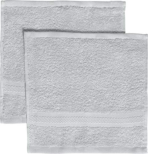 REDBEST Seiftuch 2er-Pack Chicago Silber Größe 30x30 cm - saugstark, strapazierfähig, ideal für Reisen, Sport (weitere Farben) von REDBEST