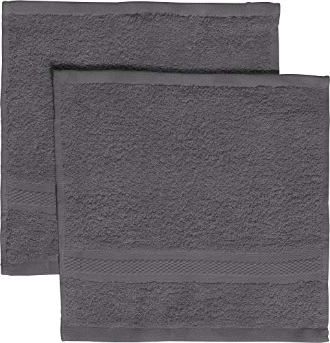 REDBEST Seiftuch 2er-Pack Chicago anthrazit Größe 30x30 cm - saugstark, strapazierfähig, ideal für Reisen, Sport (weitere Farben) von REDBEST