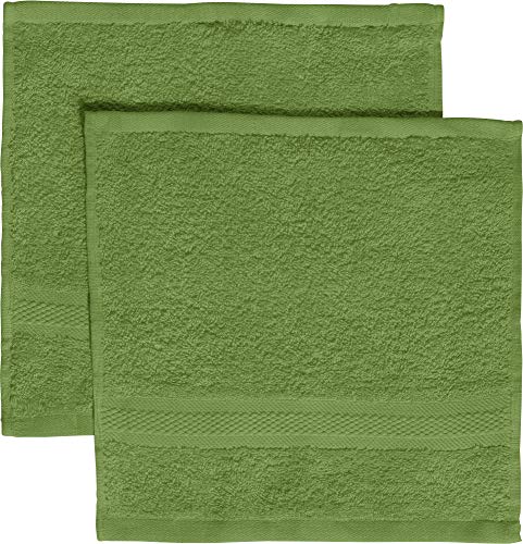 REDBEST Seiftuch 2er-Pack Chicago grün Größe 30x30 cm - saugstark, strapazierfähig, ideal für Reisen, Sport (weitere Farben) von REDBEST