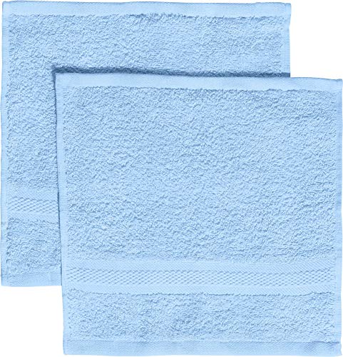 REDBEST Seiftuch 2er-Pack Chicago hellblau Größe 30x30 cm - saugstark, strapazierfähig, ideal für Reisen, Sport (weitere Farben) von REDBEST