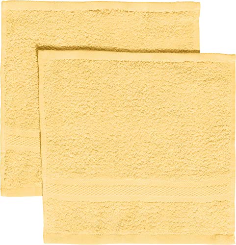 REDBEST Seiftuch 2er-Pack Chicago hellgelb Größe 30x30 cm - saugstark, strapazierfähig, ideal für Reisen, Sport (weitere Farben) von REDBEST