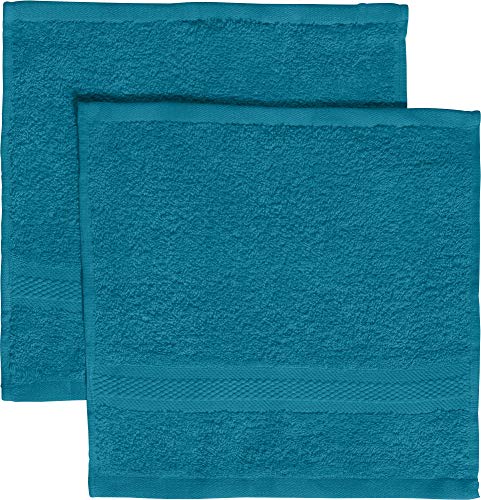 REDBEST Seiftuch 2er-Pack Chicago Petrol Größe 30x30 cm - saugstark, strapazierfähig, ideal für Reisen, Sport (weitere Farben) von REDBEST