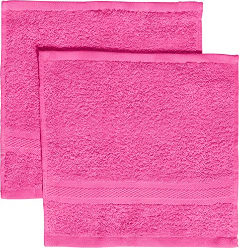 REDBEST Seiftuch 2er-Pack Chicago pink Größe 30x30 cm - saugstark, strapazierfähig, ideal für Reisen, Sport (weitere Farben) von REDBEST