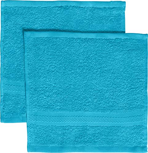 REDBEST Seiftuch 2er-Pack Chicago türkis Größe 30x30 cm - saugstark, strapazierfähig, ideal für Reisen, Sport (weitere Farben) von REDBEST