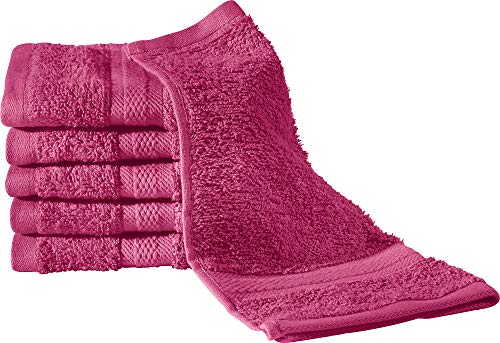 REDBEST Seiftuch 6er-Pack Chicago - saugstark, strapazierfähig, ideal für Reisen, Sport - Fuchsia Größe 30x30 cm (weitere Farben) von REDBEST