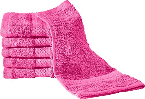 REDBEST Seiftuch 6er-Pack Chicago - saugstark, strapazierfähig, ideal für Reisen, Sport - pink Größe 30x30 cm (weitere Farben) von REDBEST