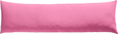 REDBEST Seitenschläferkissenbezug Single- Jersey San Francisco - weiche Qualität, bügelfrei, praktischer Reißverschluss, 100% Baumwolle - rosa Größe 40x140 cm von REDBEST