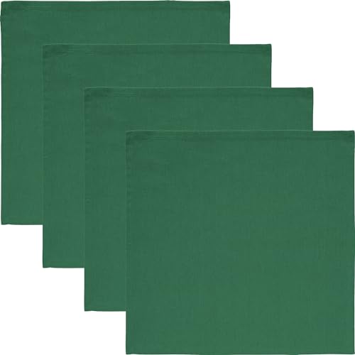 REDBEST Serviette Tulsa 4er-Pack Baumwolle dunkelgrün Größe 40x40 cm von REDBEST