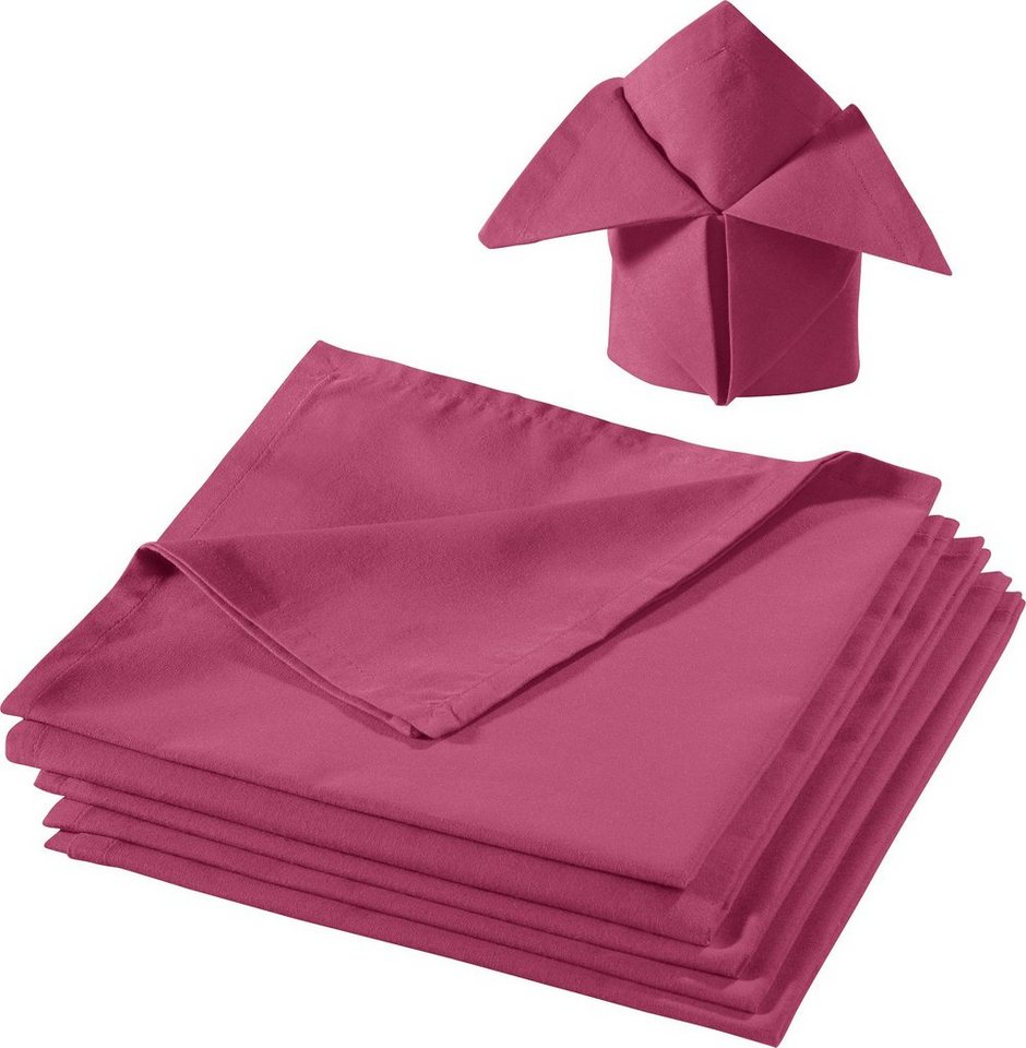 REDBEST Stoffserviette Serviette 6er-Pack Seattle", (6 St), Baumwolle Uni" von REDBEST