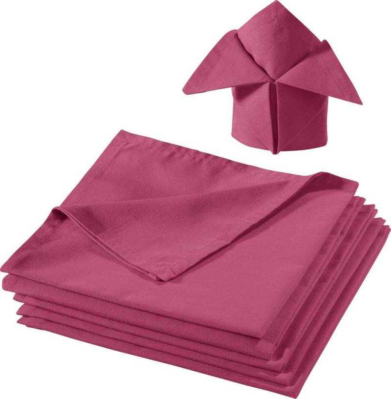 REDBEST Stoffserviette Serviette 6er-Pack "Seattle", Baumwolle Uni von REDBEST