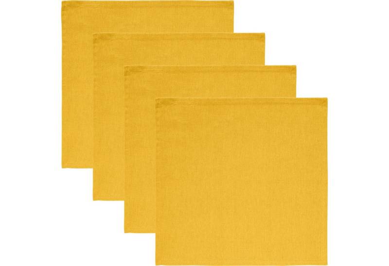 REDBEST Stoffserviette Serviette "Tulsa" 4er-Pack, Baumwolle Uni REDBEST Stoffserviette Serviette "Tulsa" 4er-Pack, Baumwolle Uni von REDBEST