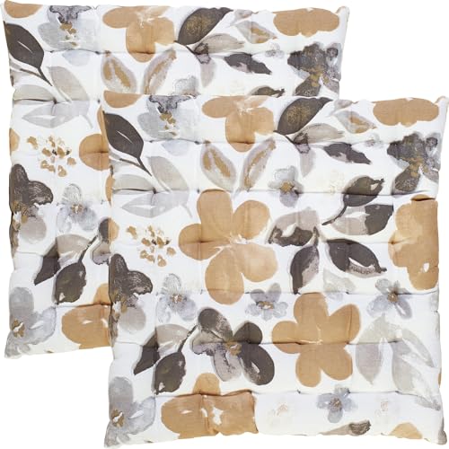REDBEST Stuhlkissen 2er-Pack beige-grau Größe 40x40x3 cm REDBEST Stuhlkissen 2er-Pack beige-grau Größe 40x40x3 cm von REDBEST