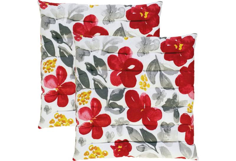 REDBEST Stuhlkissen Stuhlkissen 2er-Pack, Blumen REDBEST Stuhlkissen Stuhlkissen 2er-Pack, Blumen von REDBEST
