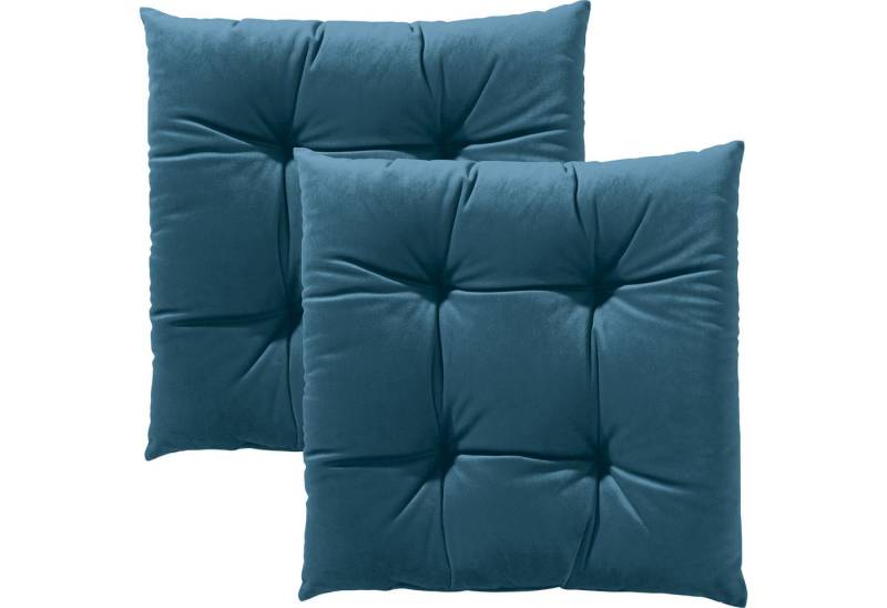 REDBEST Stuhlkissen Stuhlkissen "Kingsville" 2er-Pack, Nicky-Velours Uni REDBEST Stuhlkissen Stuhlkissen "Kingsville" 2er-Pack, Nicky-Velours Uni von REDBEST