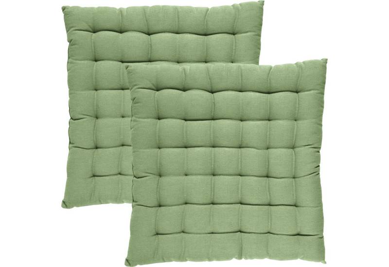 REDBEST Stuhlkissen Stuhlkissen "Tulsa" 2er-Pack, Uni von REDBEST