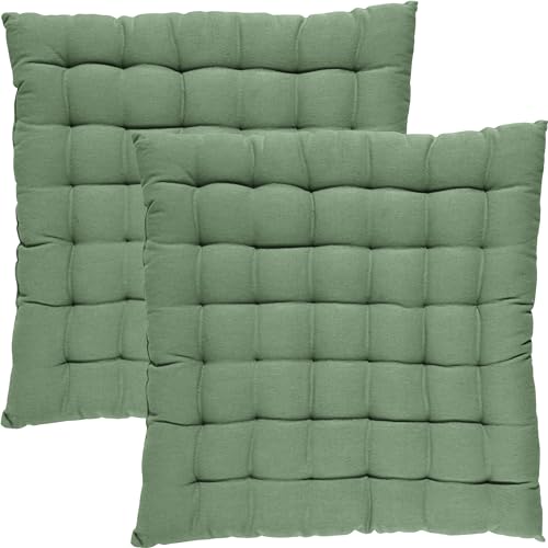 REDBEST Stuhlkissen Tulsa 2er-Pack Salbei Größe 40x40x3 cm REDBEST Stuhlkissen Tulsa 2er-Pack Salbei Größe 40x40x3 cm von REDBEST
