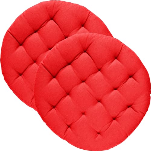 REDBEST Stuhlkissen Tulsa 2er-Pack rot Größe rund: 40 cm Ø REDBEST Stuhlkissen Tulsa 2er-Pack rot Größe rund: 40 cm Ø von REDBEST
