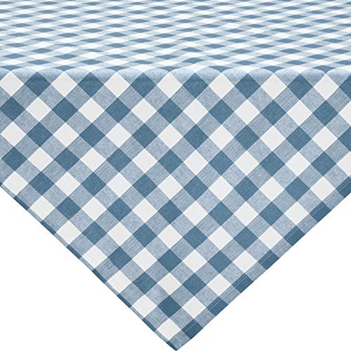 REDBEST Tischdecke, Mitteldecke Landhaus karo Nashville blau Größe 80x80 cm - strapazierstark, langlebig, glattes Gewebe, mit Kuvertsaum (weitere Farben, Größen) von REDBEST