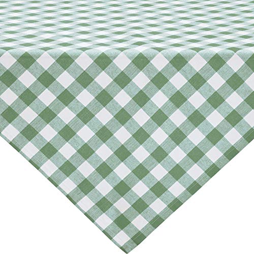 REDBEST Tischdecke, Mitteldecke Landhaus karo Nashville grün Größe 80x80 cm - strapazierstark, langlebig, glattes Gewebe, mit Kuvertsaum (weitere Farben, Größen) von REDBEST