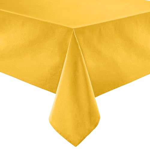 REDBEST Tischdecke Tulsa Baumwolle Curry Größe 130x170 cm von REDBEST