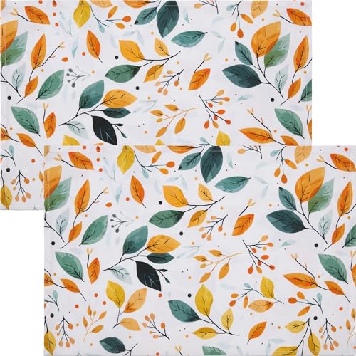 REDBEST Tischset 2er-Pack Blätter bunt Größe 35x50 cm - pflegeleicht, langlebig und hohe Strapazierfähigkeit REDBEST Tischset 2er-Pack Blätter bunt Größe 35x50 cm - pflegeleicht, langlebig und hohe Strapazierfähigkeit von REDBEST