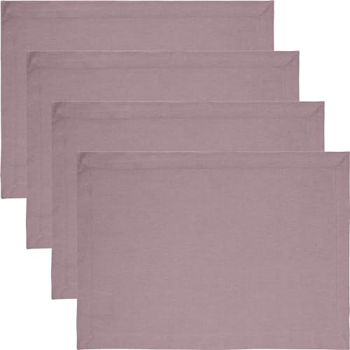 REDBEST Tischset Tulsa 4er-Pack Baumwolle Mauve Größe 35x50 cm REDBEST Tischset Tulsa 4er-Pack Baumwolle Mauve Größe 35x50 cm von REDBEST