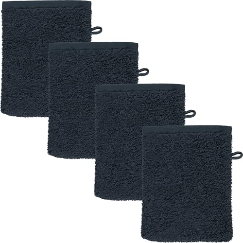 REDBEST Waschhandschuh Oceanside 4er-Pack Walk-Frottier schwarz Größe 16x21 cm REDBEST Waschhandschuh Oceanside 4er-Pack Walk-Frottier schwarz Größe 16x21 cm von REDBEST