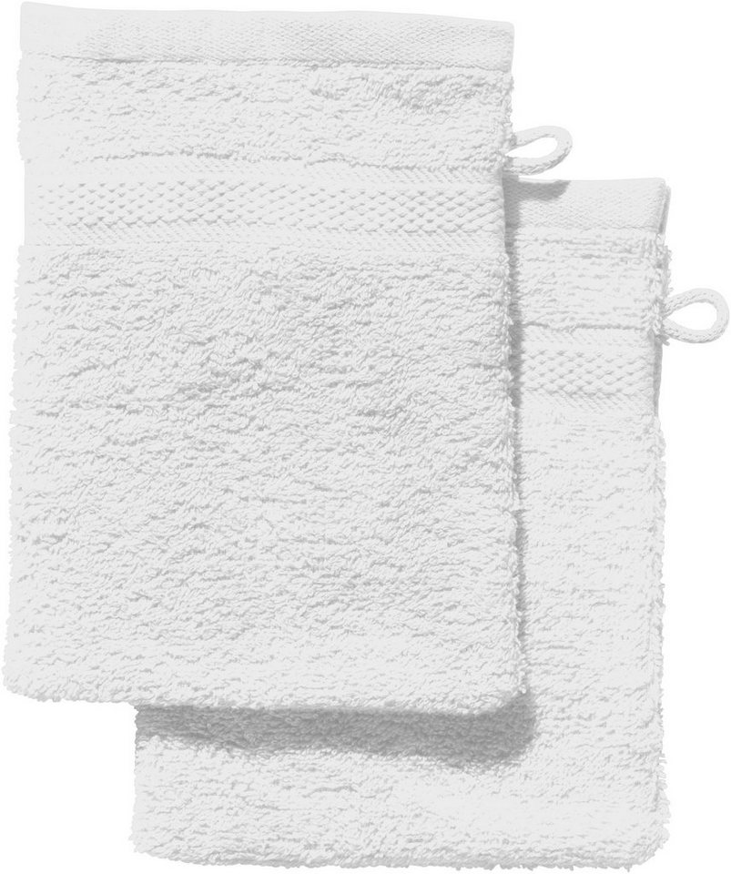 REDBEST Waschhandschuh Waschhandschuh "Chicago" 2er-Pack, Frottier (2-St), Walk-Frottier Uni von REDBEST