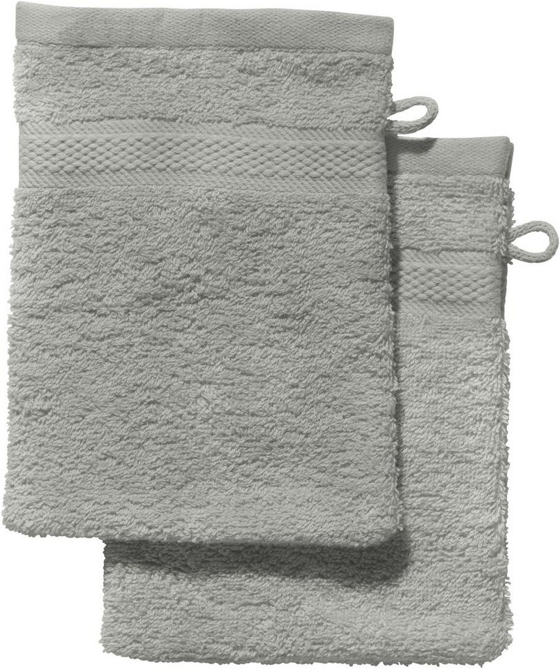 REDBEST Waschhandschuh Waschhandschuh "Chicago" 2er-Pack, Frottier, Walk-Frottier Uni von REDBEST