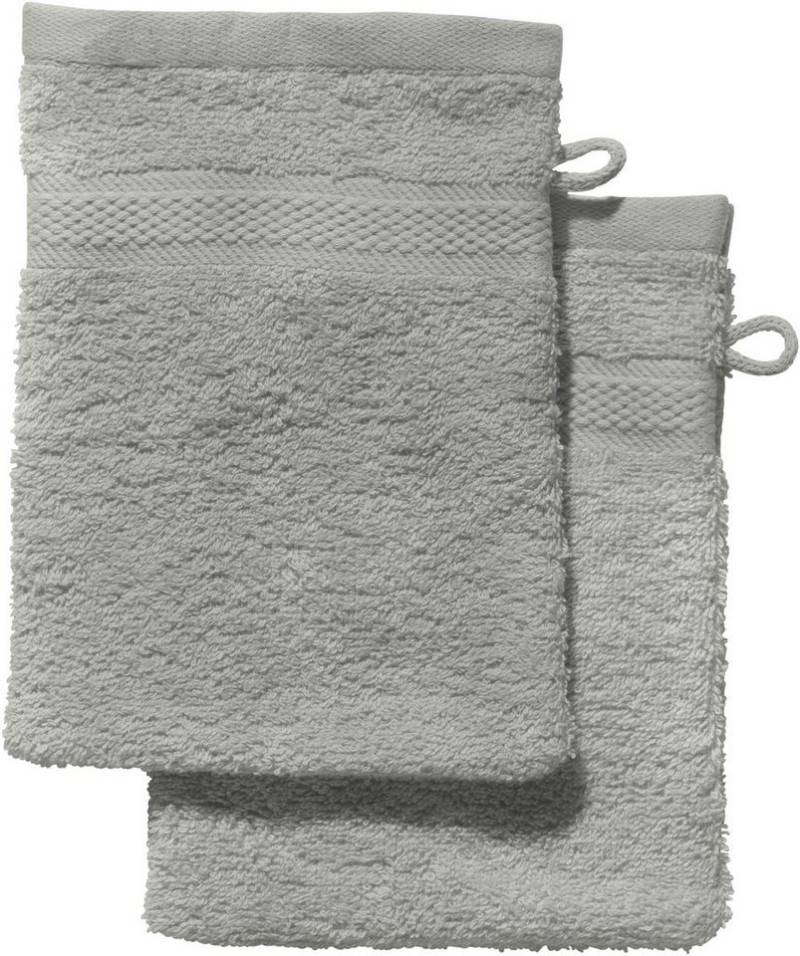 REDBEST Waschhandschuh Waschhandschuh "Chicago" 2er-Pack, Frottier, Walk-Frottier Uni von REDBEST