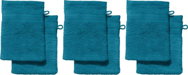 REDBEST Waschhandschuh Waschhandschuh "Chicago" 6er-Pack, Frottier, Walk-Frottier Uni von REDBEST